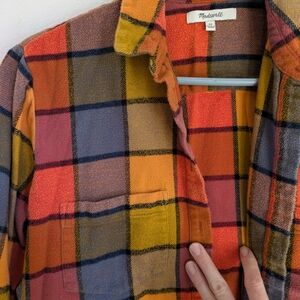 Madewell Multicolor Plaid Women's Button Up Shirt